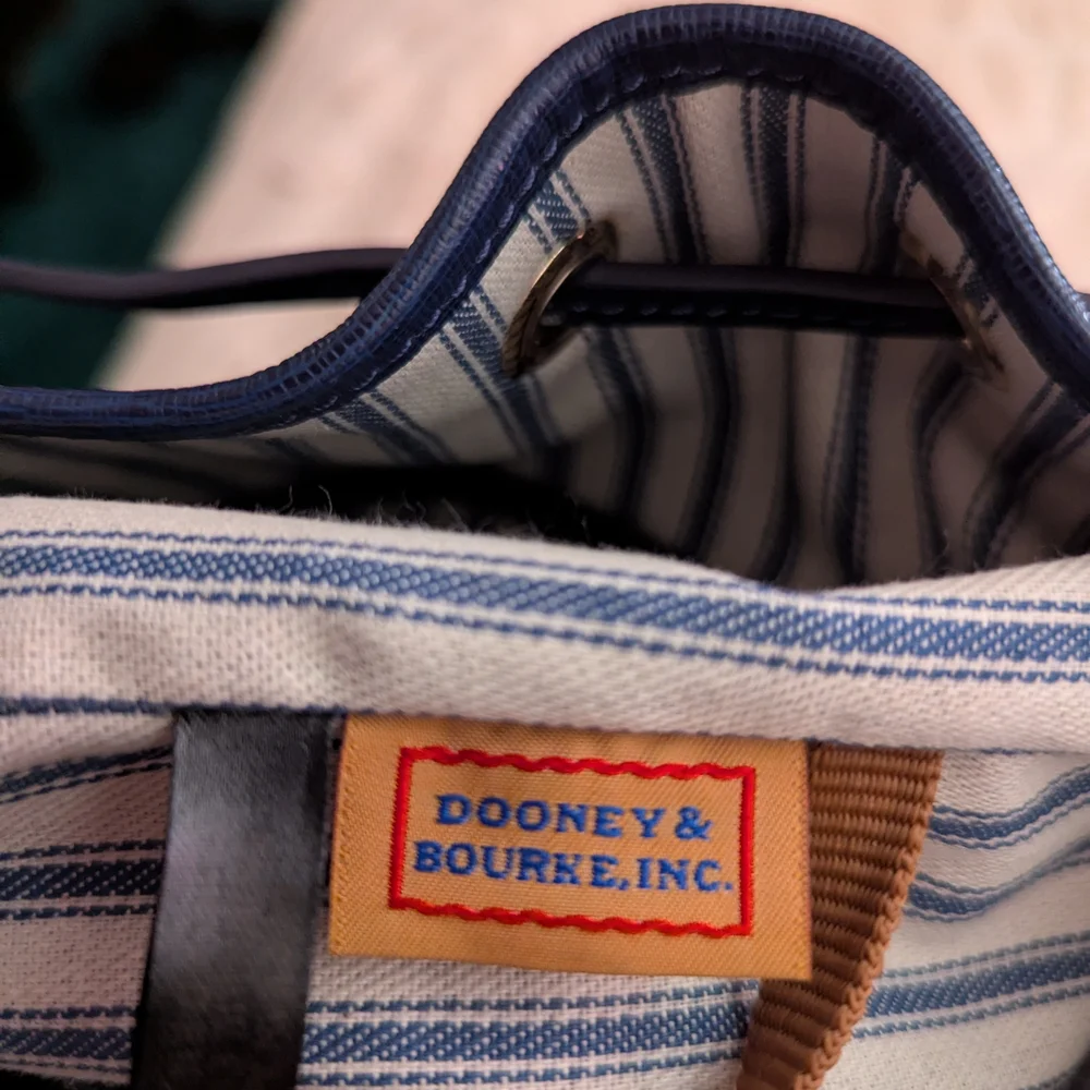 Dooney & Bourke Navy Blue Bucket Bag - Picture 10 of 14